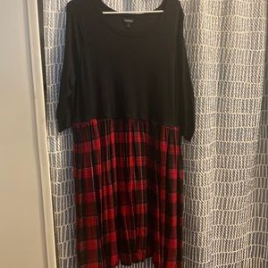 TORRID plaid/black dress